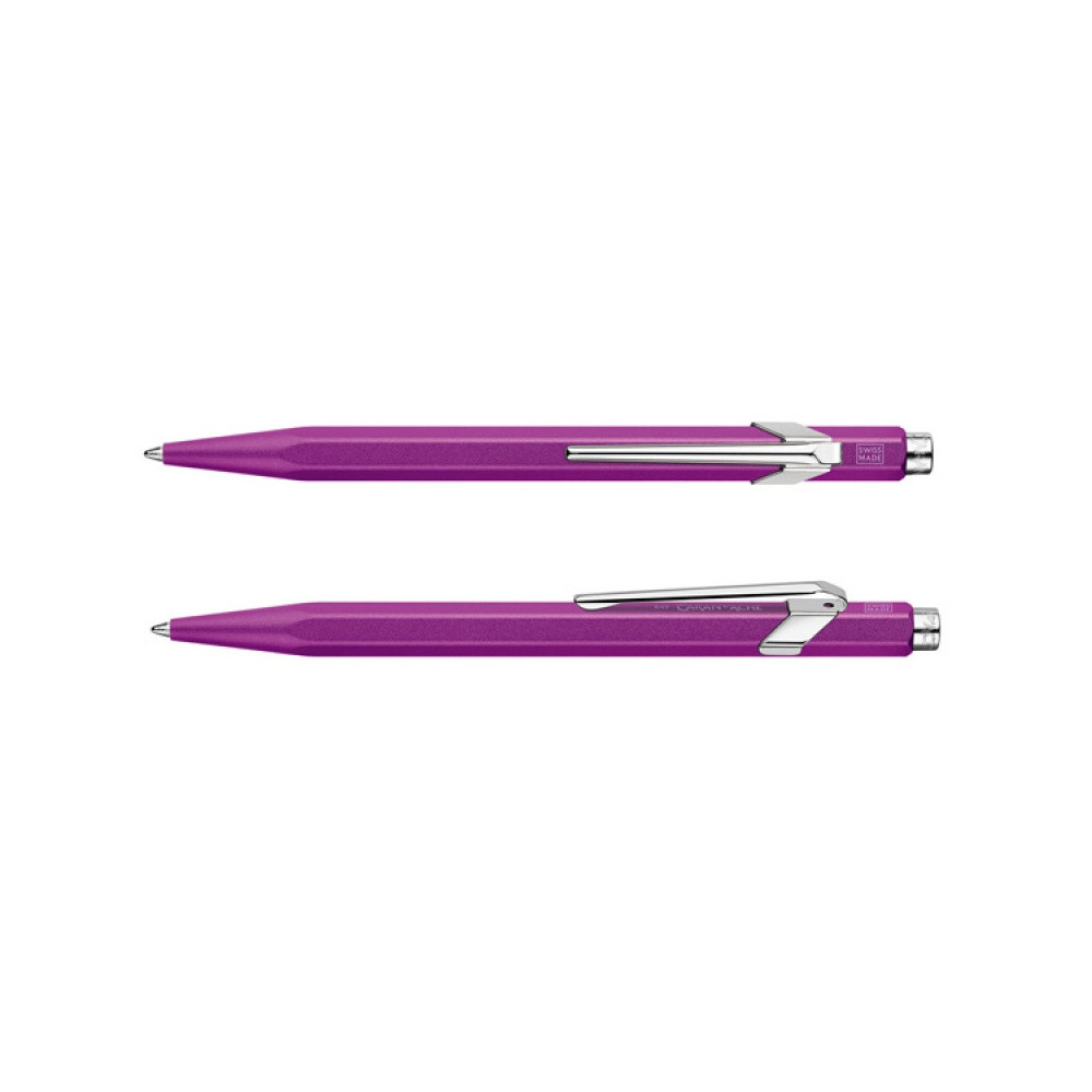 849 Colormat-X ballpoint pen with case - Caran d'Ache - Violet