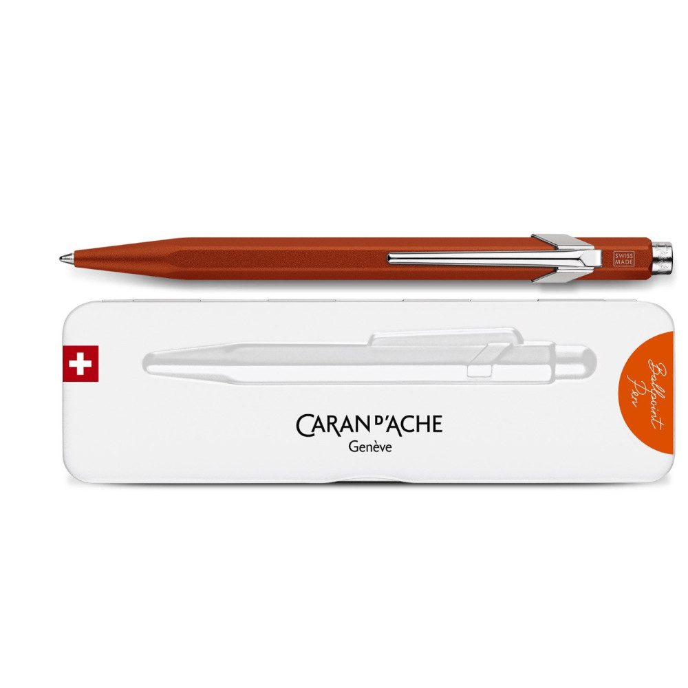 Długopis 849 Colormat-X z etui - Caran d'Ache - Orange