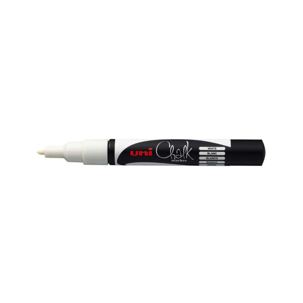 Marker kredowy do tablic PWE-3MS - Uni - biały 0,9 - 1,3 mm