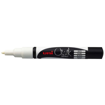 Marker kredowy do tablic PWE-3MS - Uni - biały 0,9 - 1,3 mm