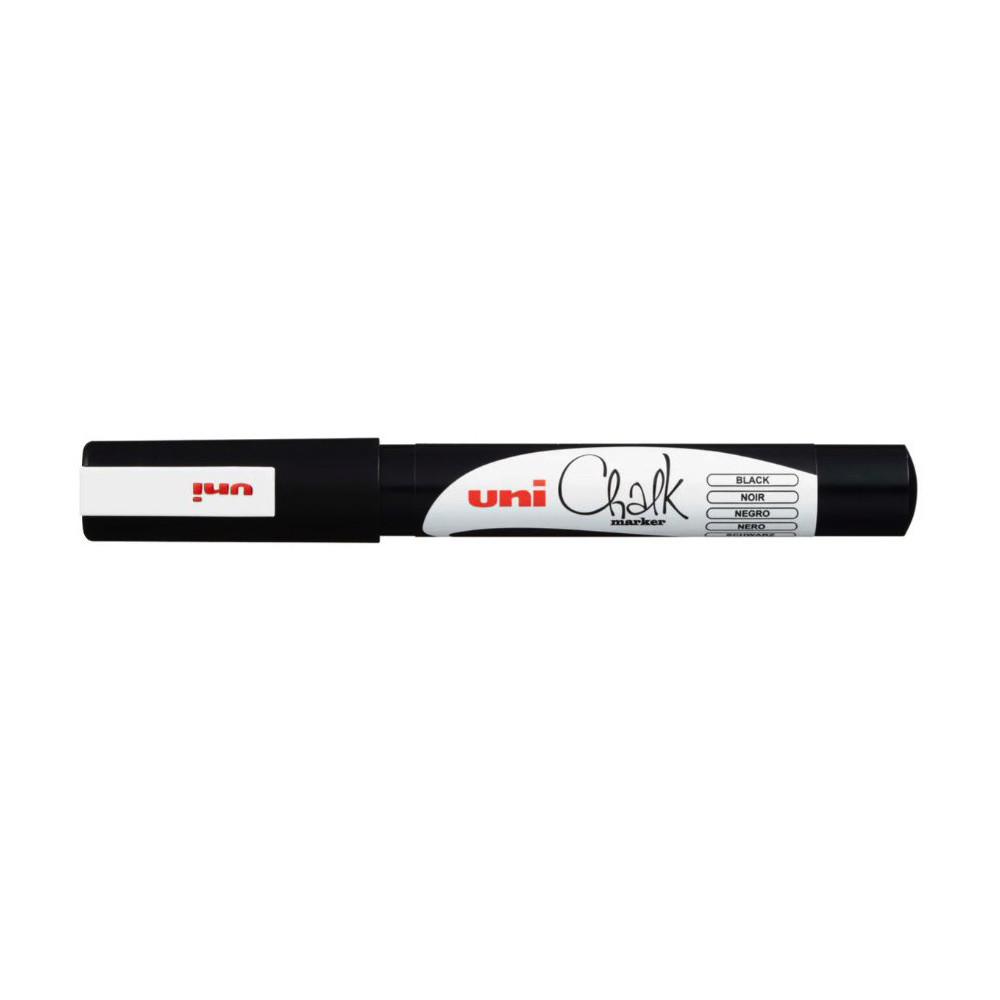 Chalk marker PWE-3MS - UNI - Black, 0,9 - 1,3 mm