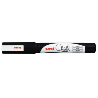 Chalk marker PWE-3MS - UNI - Black, 0,9 - 1,3 mm