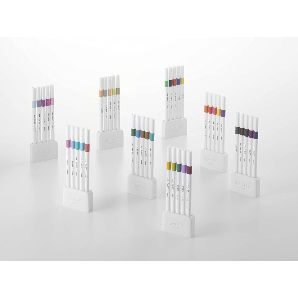 Set of Emott fineliners No. 4 - Uni - 0,4 mm, 5 pcs.