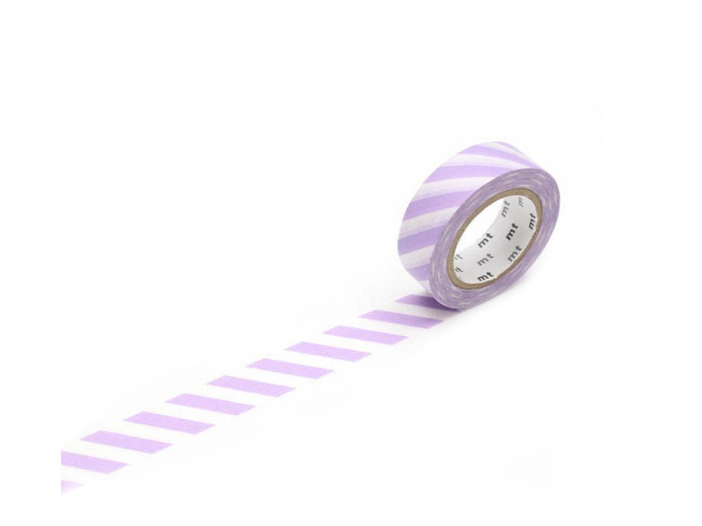 Masking Tape - Stripe Lilac, 7 m