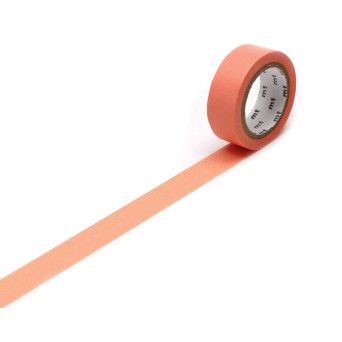 Taśma papierowa washi - MT Masking Tape - Salmon Pink, 7 m