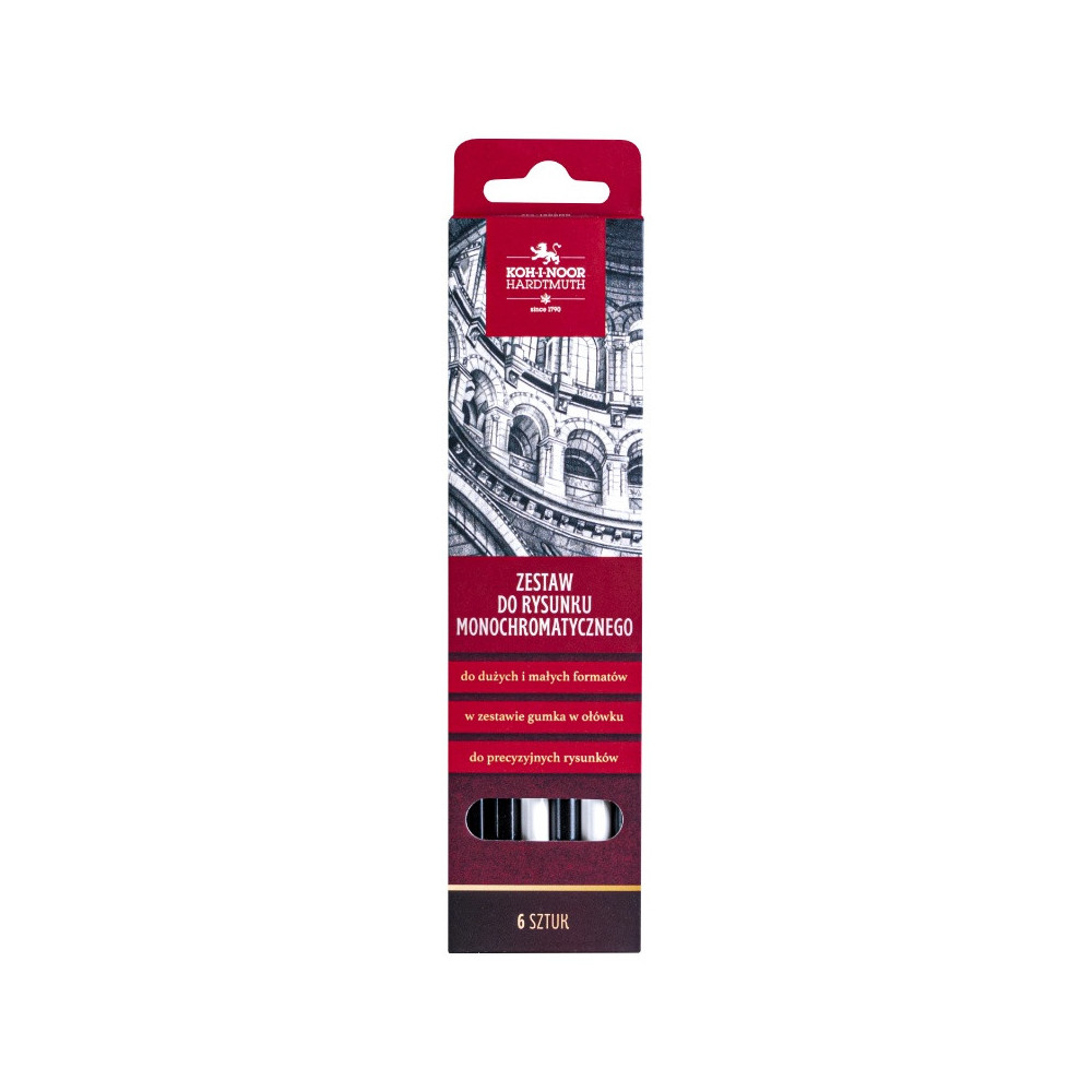 Monochrome Drawing Set - Koh-I-Noor - 6 pcs.