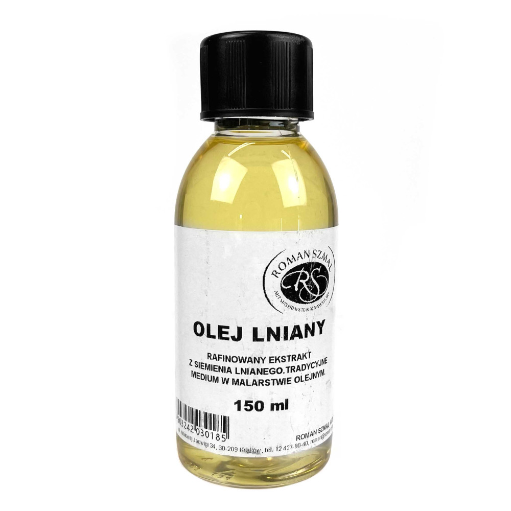 Olej lniany do farb olejnych, rafinowany - Roman Szmal - 150 ml