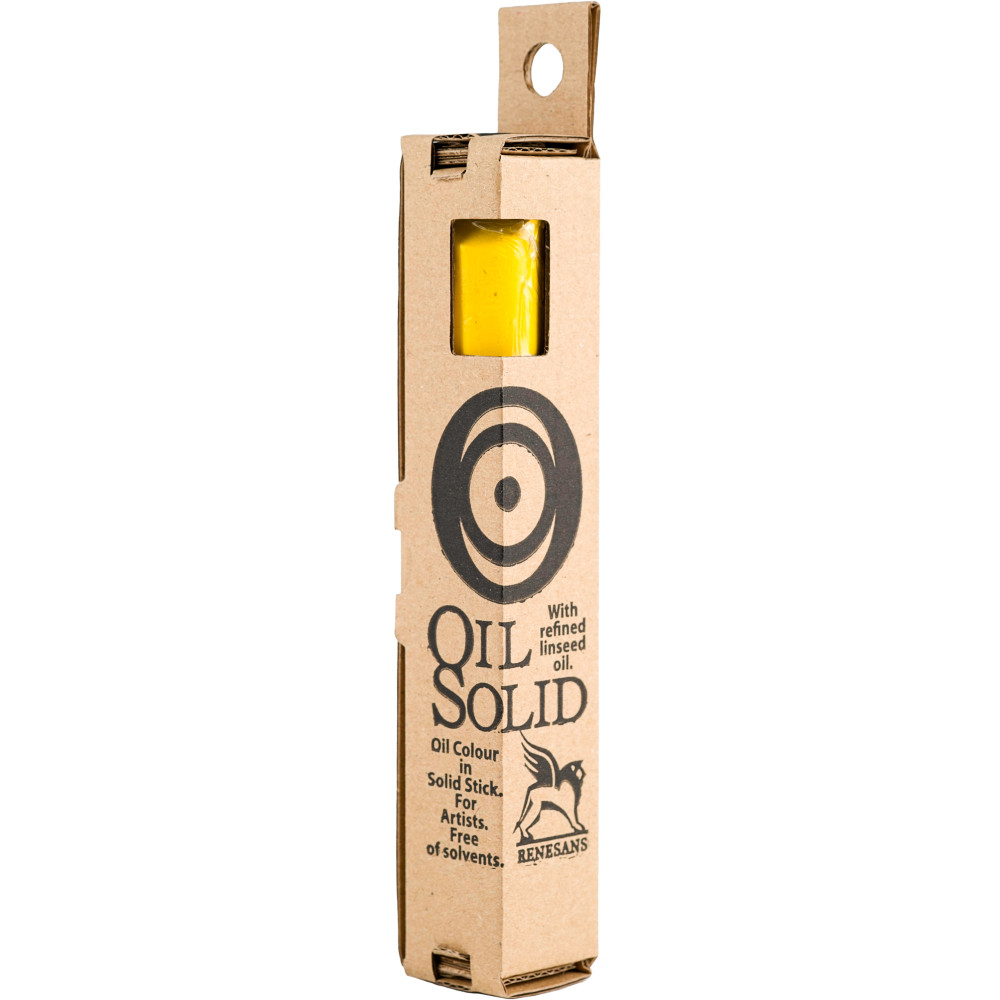 Oil Solid paint in solid stick - Renesans - 06, lemon yellow, 40 ml