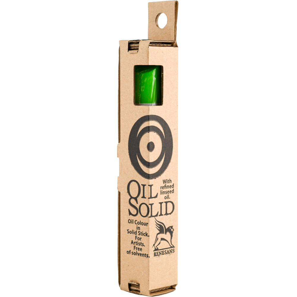 Oil Solid paint in solid stick - Renesans - 21, permanent green, 40 ml