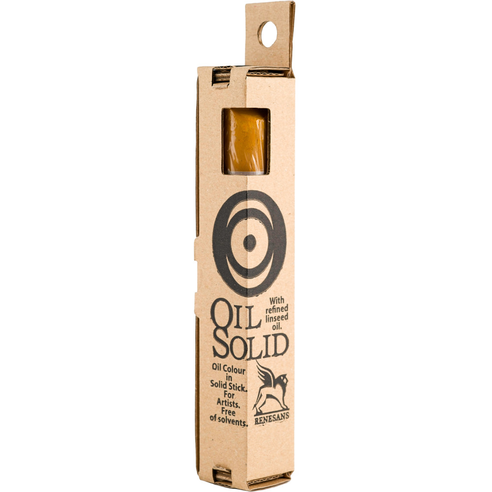 Oil Solid paint in solid stick - Renesans - 27, Mars yellow, 40 ml