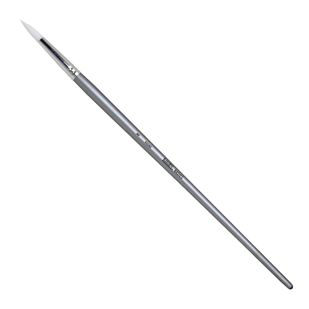 Round, synthetic Basics brush - Liquitex - long handle, no. 8
