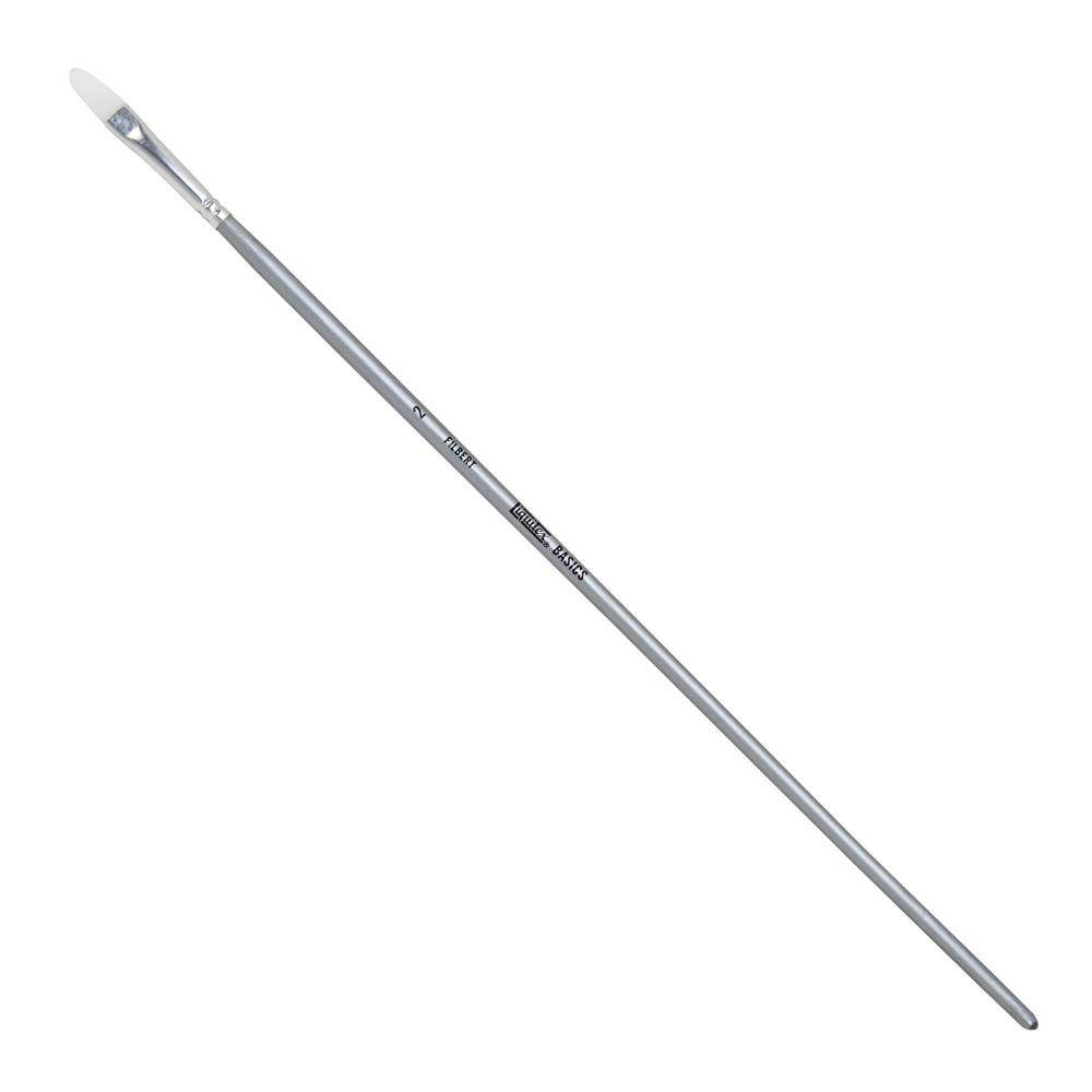 Filbert, synthetic Basics brush - Liquitex - long handle, no. 2