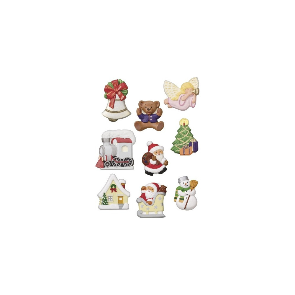 Set of molds for plaster casting - Knorr Prandell - Christmas, 9 pcs.