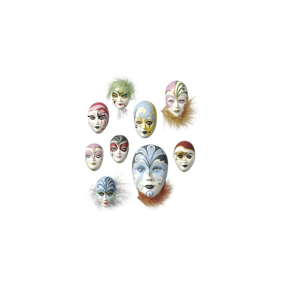 Set of molds for plaster casting - Knorr Prandell - Masks, 9 pcs.