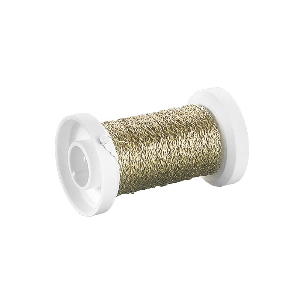 Drucik florystyczny, metalowy - Knorr Prandell - złoty, 0,25 mm x 50 m