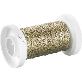 Craft floristic, crimped wire - Knorr Prandell - gold, 0,25 mm x 50 m