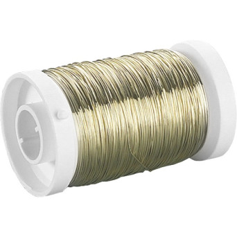 Craft floristic brass wire - Knorr Prandell - gold, 0,3 mm x 80 m