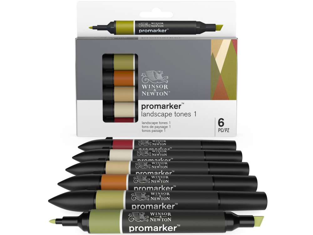 Promarker Landscape Tones 1 Set - Winsor & Newton - 6 pcs.