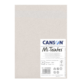 Blok do pasteli Mi-Teintes - Canson - odcienie szarości, A4, 160 g, 10 ark.