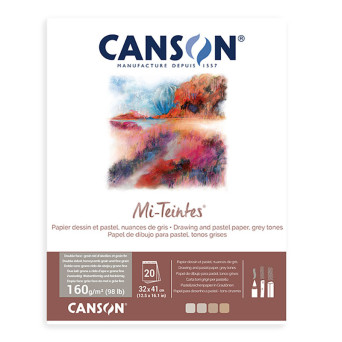 Mi Teintes paper pad for pastels - Canson - 24 x 32 cm, 160 g, 20 sheets.