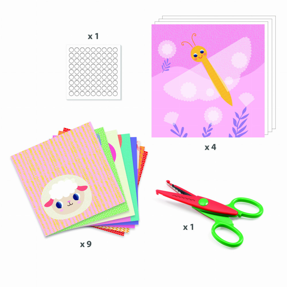 Art set for kids, collars, cutouts - Djeco