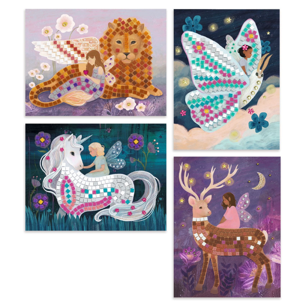 Art set for kids, mosaics - Djeco - magic world