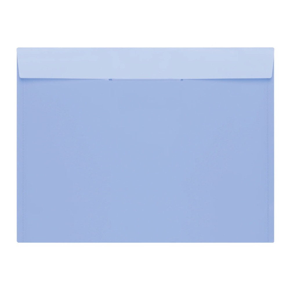 Folder, envelope for documents and drawings - Pentel - blue, horizontal, A4