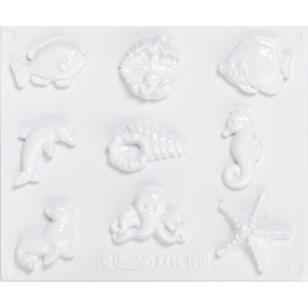 Set of molds for plaster casting - Knorr Prandell - Ocean, 8 pcs.