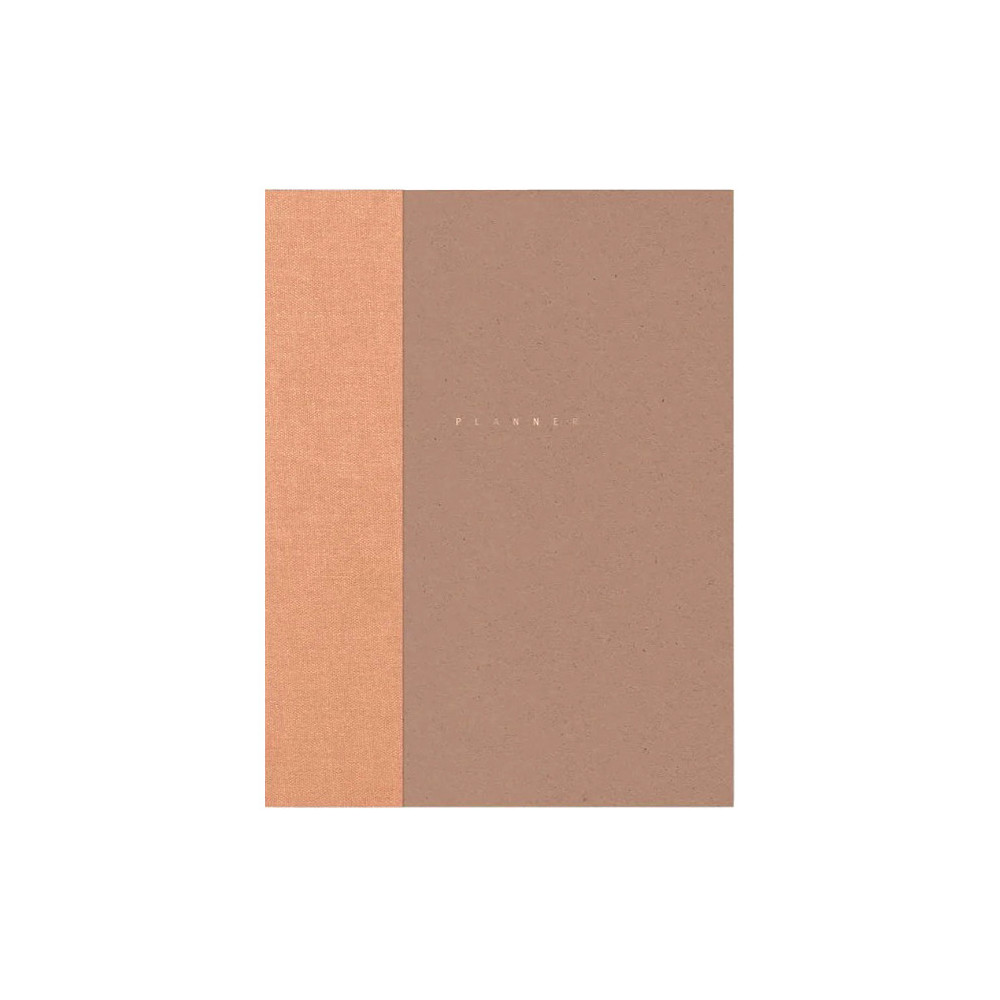 Classic undated planner - Papierniczeni - toffee, hard cover