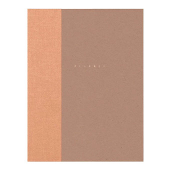 Classic undated planner - Papierniczeni - toffee, hard cover
