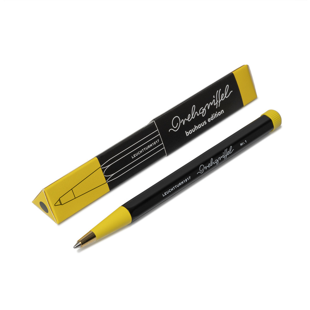Drehgriffel Nr. 1 Bauhaus pen - Leuchtturm1917 - Black & Lemon