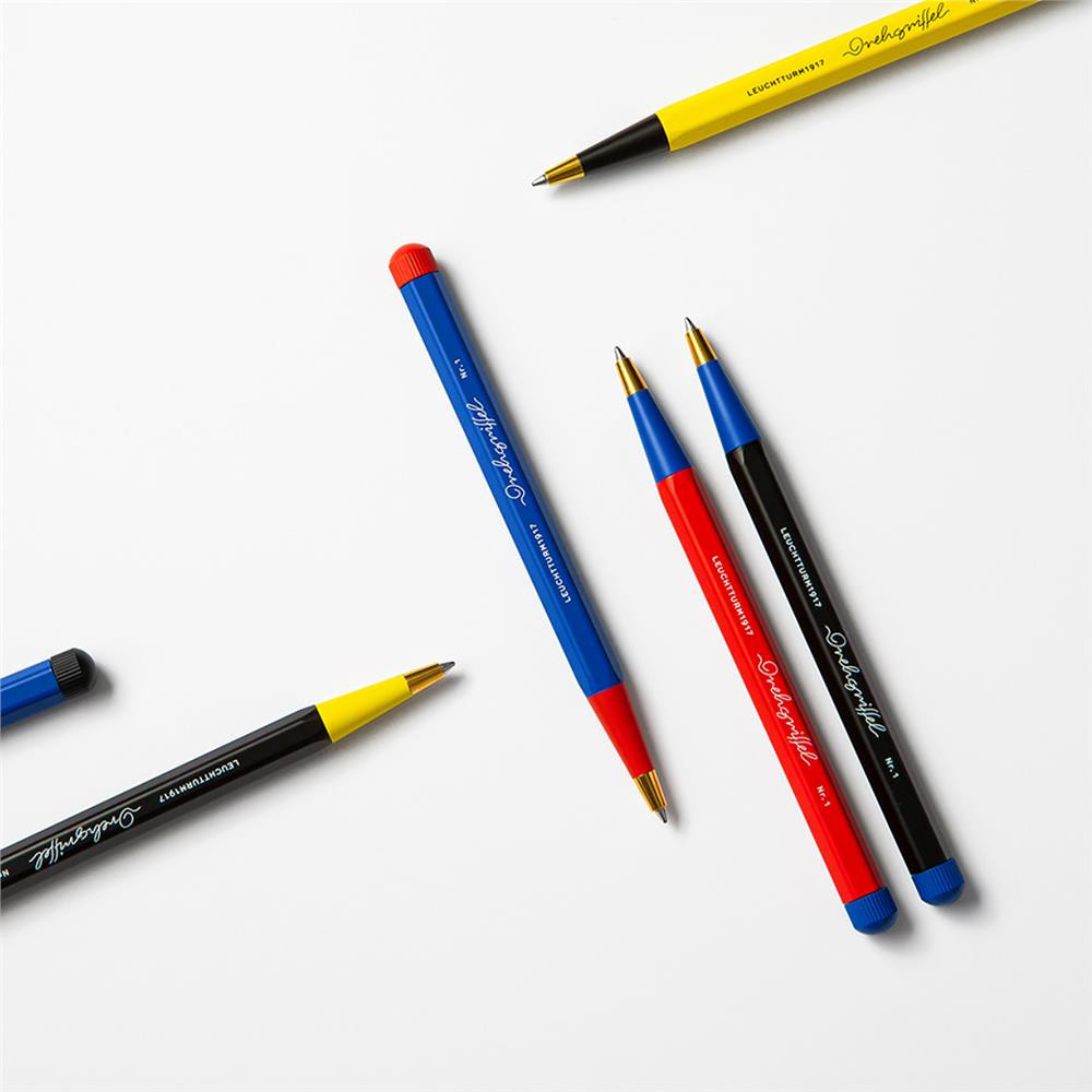 Drehgriffel Nr. 1 Bauhaus pen - Leuchtturm1917 - Blue & Red