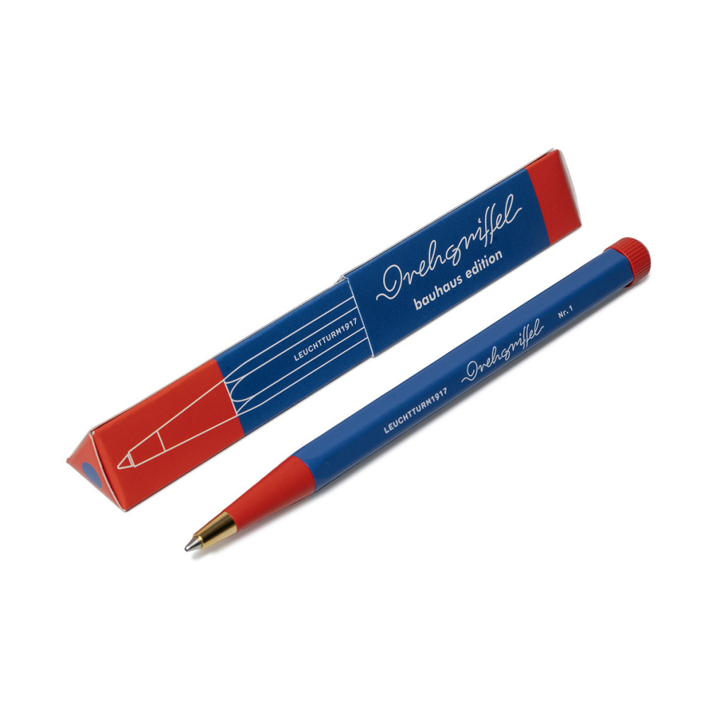 Drehgriffel Nr. 1 Bauhaus pen - Leuchtturm1917 - Blue & Red