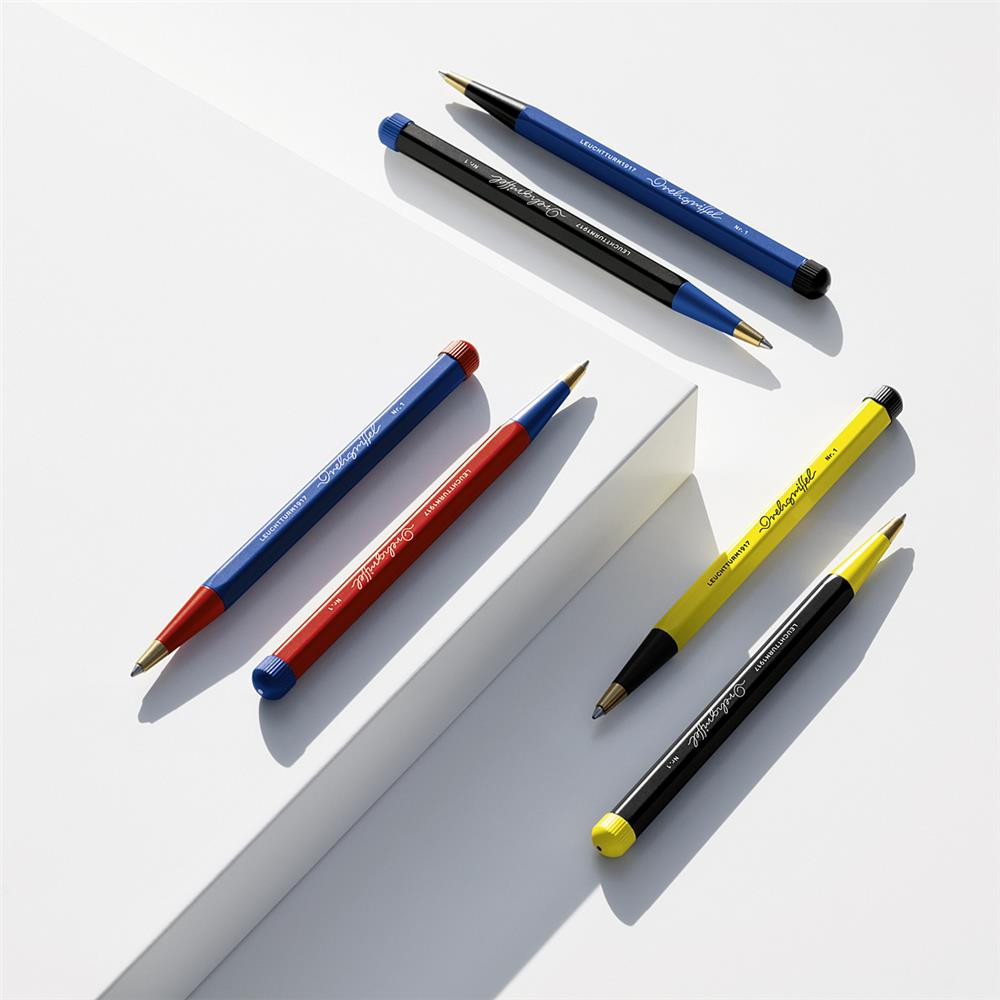 Drehgriffel Nr. 1 Bauhaus pen - Leuchtturm1917 - Red & Blue
