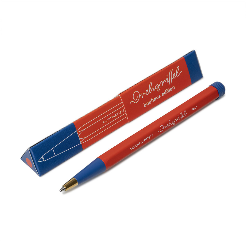 Drehgriffel Nr. 1 Bauhaus pen - Leuchtturm1917 - Red & Blue