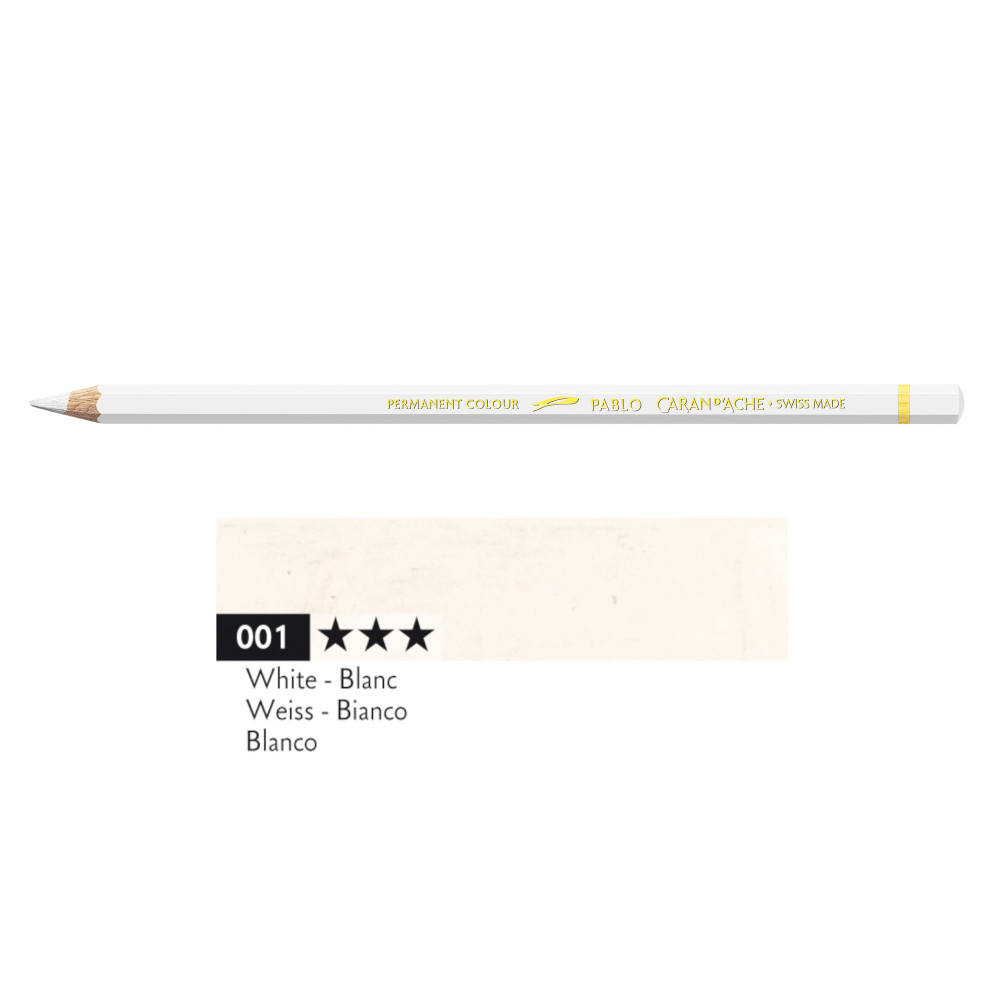 Pablo colored pencil - Caran d'Ache - 001, White