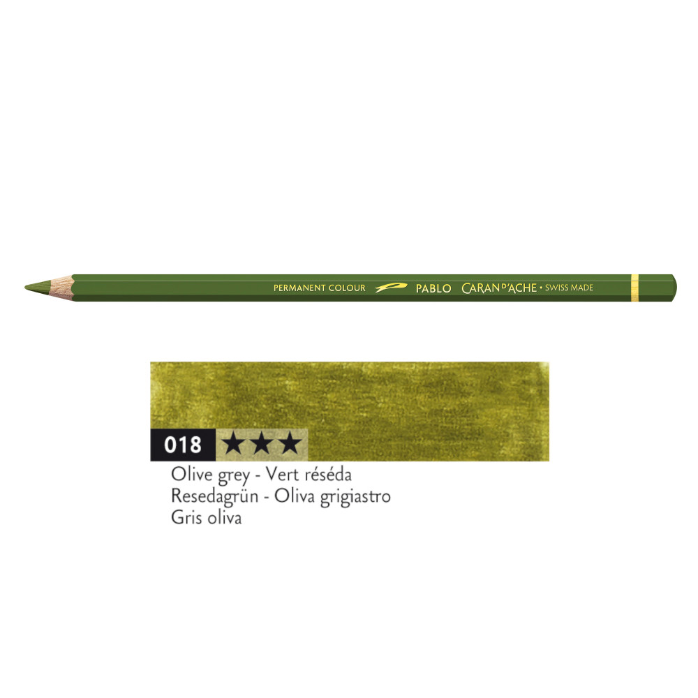 Pablo colored pencil - Caran d'Ache - 018, Olive Grey