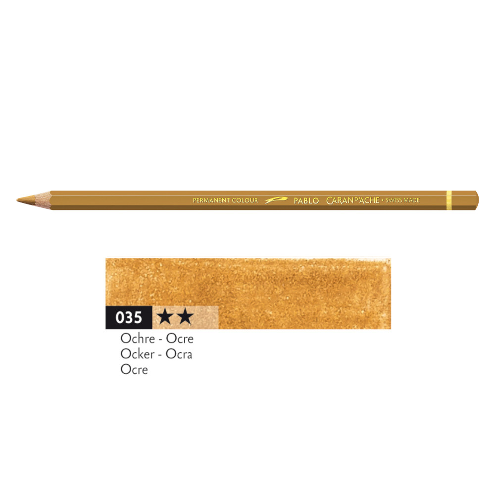 Pablo colored pencil - Caran d'Ache - 035, Ochre
