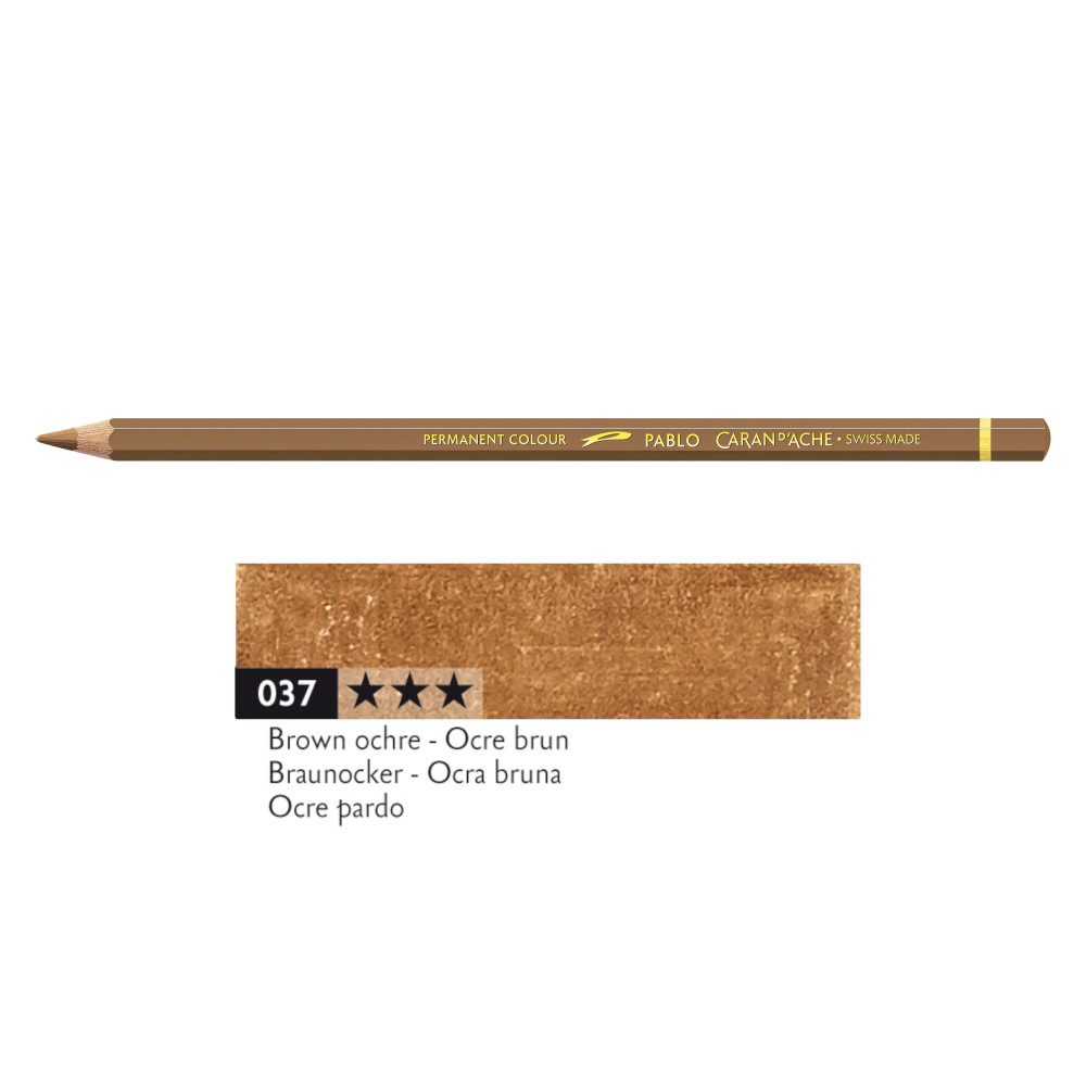 Kredka ołówkowa Pablo - Caran d'Ache - 037, Brown Ochre
