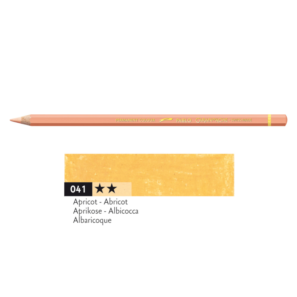 Pablo colored pencil - Caran d'Ache - 041, Apricot