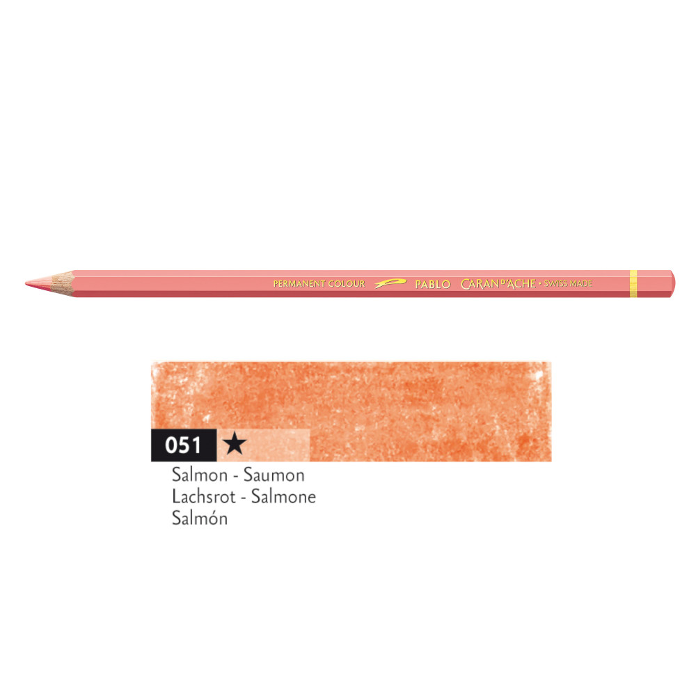 Pablo colored pencil - Caran d'Ache - 051, Salmon