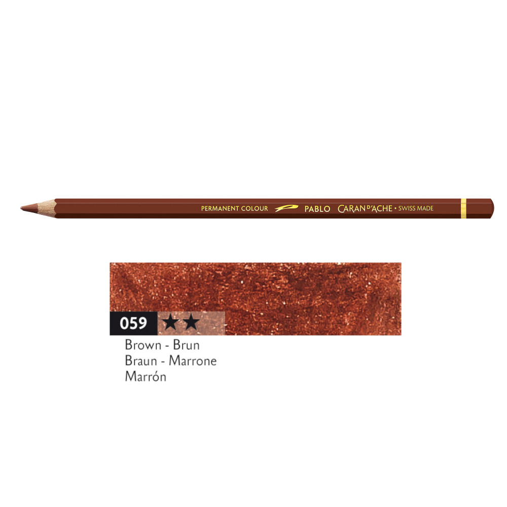 Kredka ołówkowa Pablo - Caran d'Ache - 059, Brown