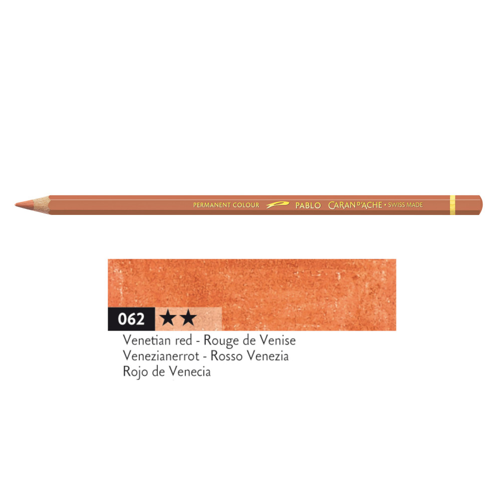Kredka ołówkowa Pablo - Caran d'Ache - 062, Venetian Red