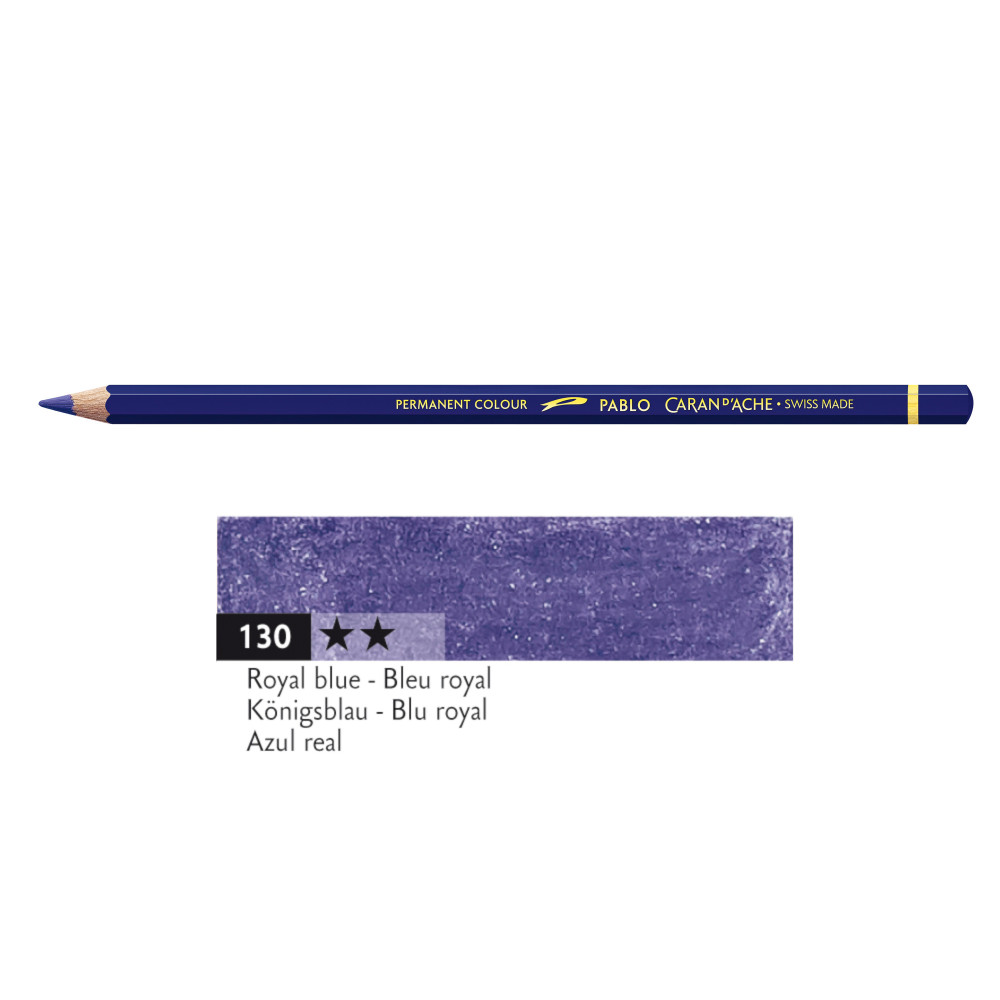 Pablo colored pencil - Caran d'Ache - 130, Royal Blue