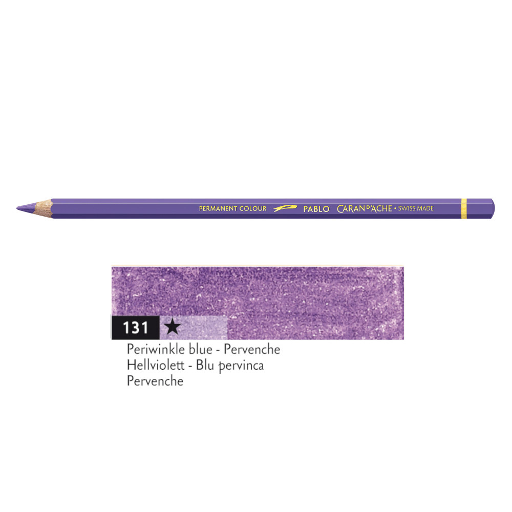 Pablo colored pencil - Caran d'Ache - 131, Periwinkle Blue