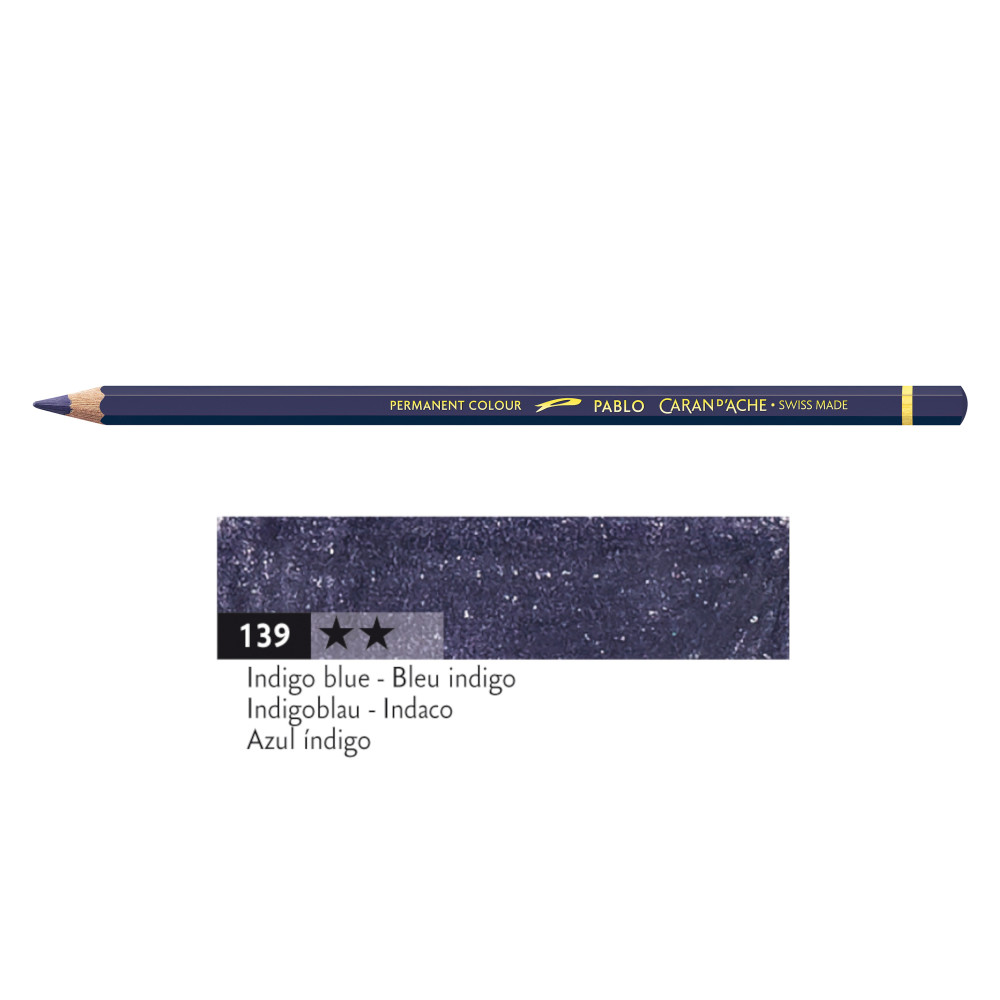 Kredka ołówkowa Pablo - Caran d'Ache - 139, Indigo Blue