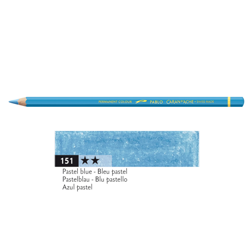 Kredka ołówkowa Pablo - Caran d'Ache - 151, Pastel Blue