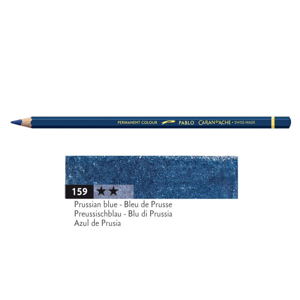 Pablo colored pencil - Caran d'Ache - 159, Prussian Blue