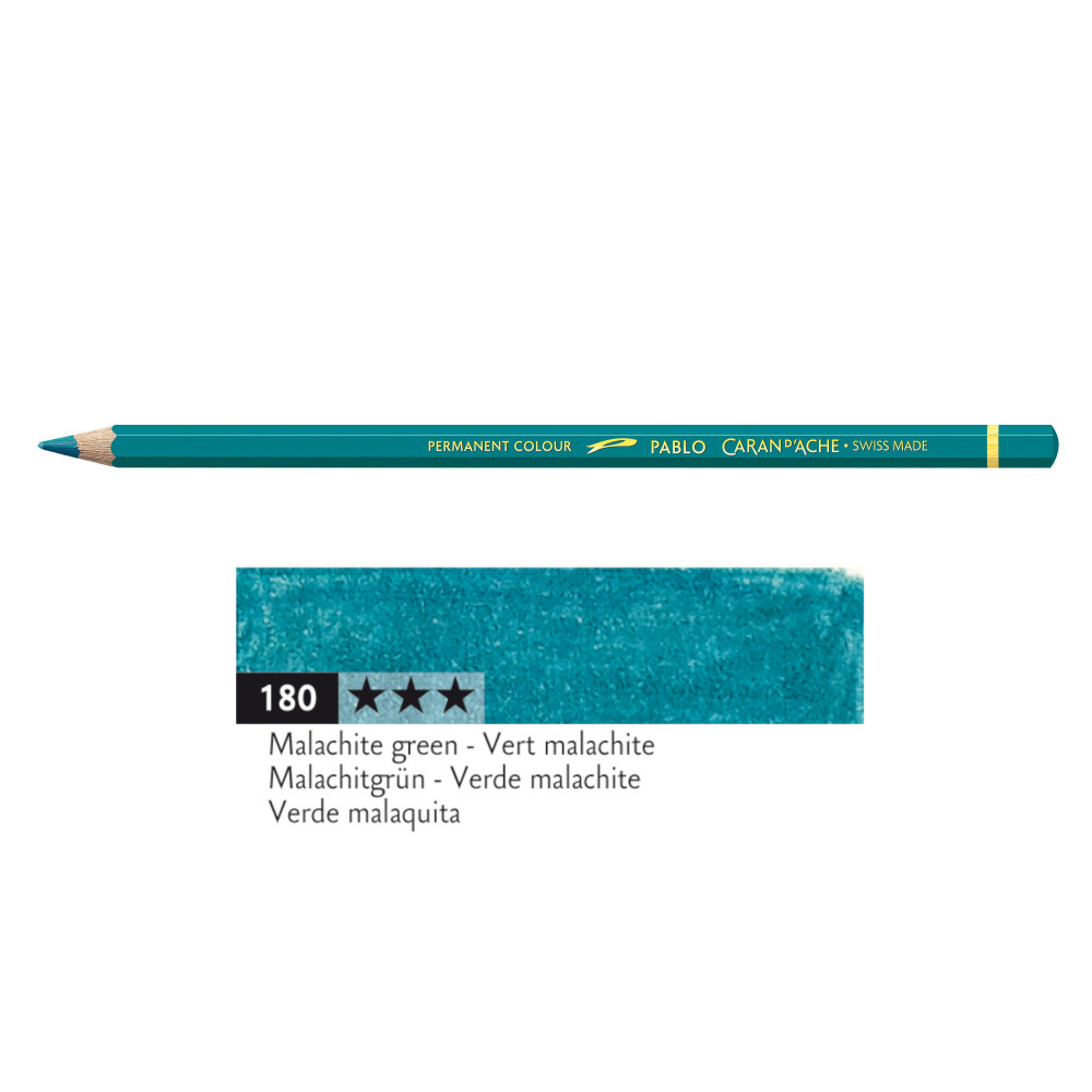 Kredka ołówkowa Pablo - Caran d'Ache - 180, Malachite Green