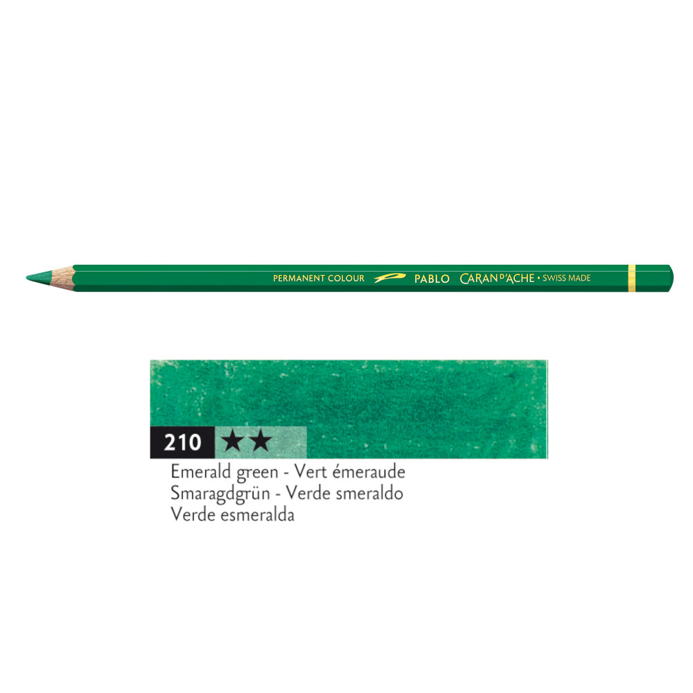 Kredka ołówkowa Pablo - Caran d'Ache - 210, Emerald Green